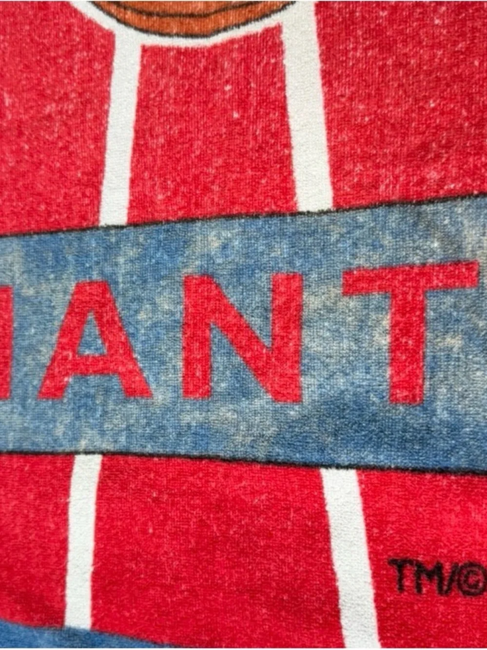 Vintage 1994 New York Giants Football Team Beach Towel NFL Helmet Sports 90s